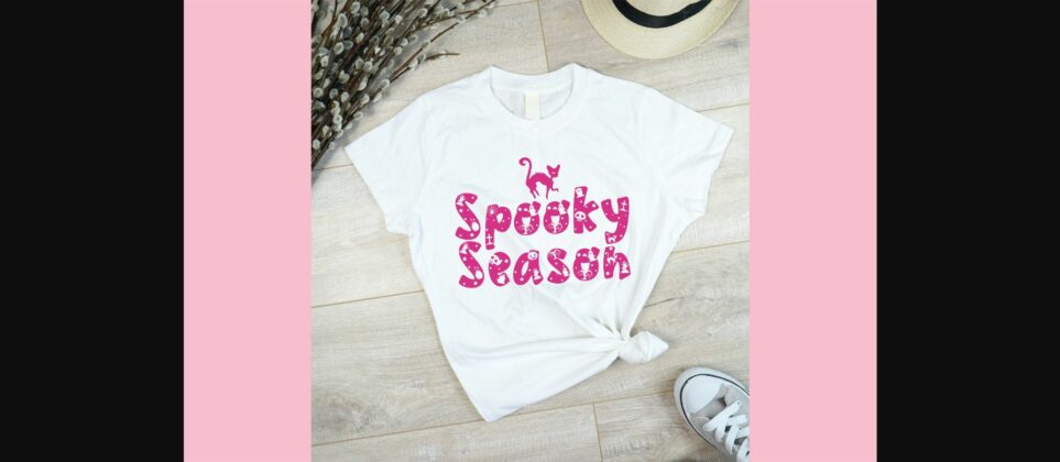 Pink Spooky Font Poster 5