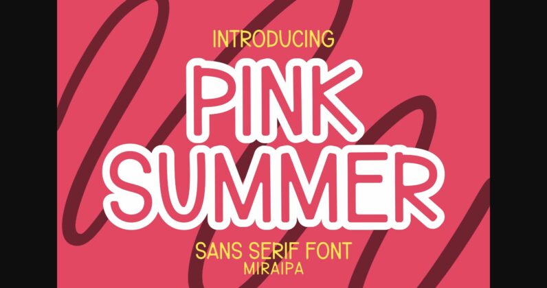 Pink Summer Font Poster 3
