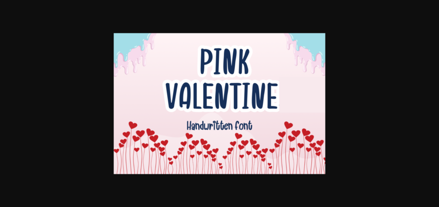 Pink Valentine Font Poster 3