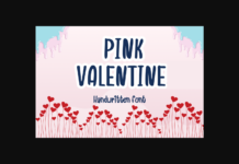 Pink Valentine Font Poster 1