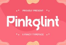 Pinkglint Font Poster 1