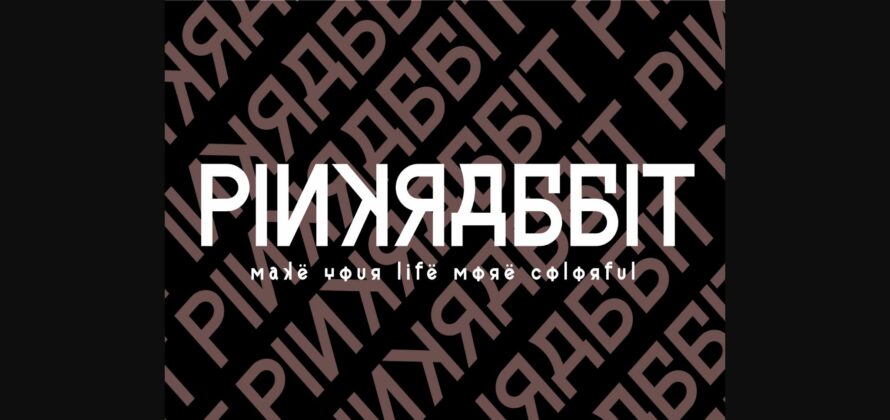 Pinkrabbit Font Poster 5