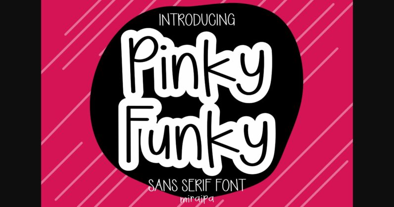 Pinky Funky Font Poster 3