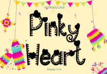 Pinky Heart Font Poster 1