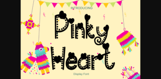 Pinky Heart Font Poster 1