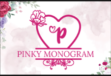 Pinky Monogram Font Poster 1
