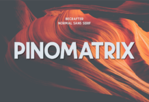 Pinomatrix Font Poster 1