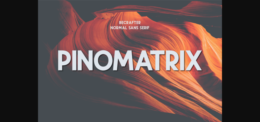 Pinomatrix Font Poster 1