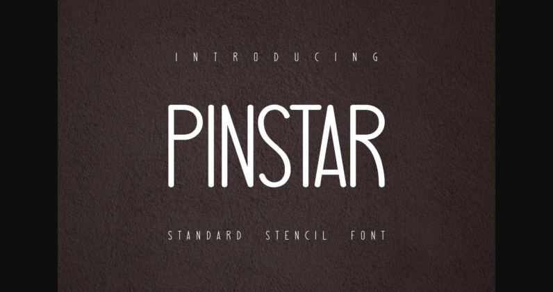 Pinstar Font Poster 3