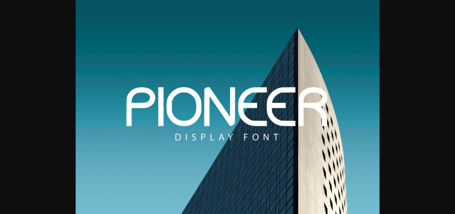 Pioneer Font Poster 3