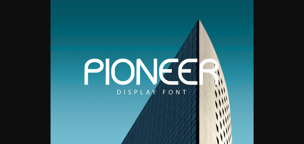 Pioneer Font Poster 1