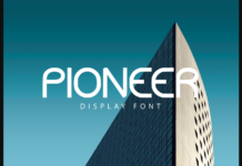 Pioneer Font Poster 1