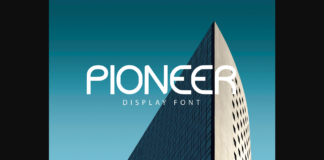 Pioneer Font Poster 1
