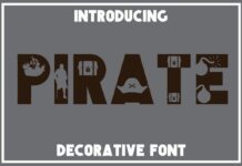 Pirate Font Poster 1