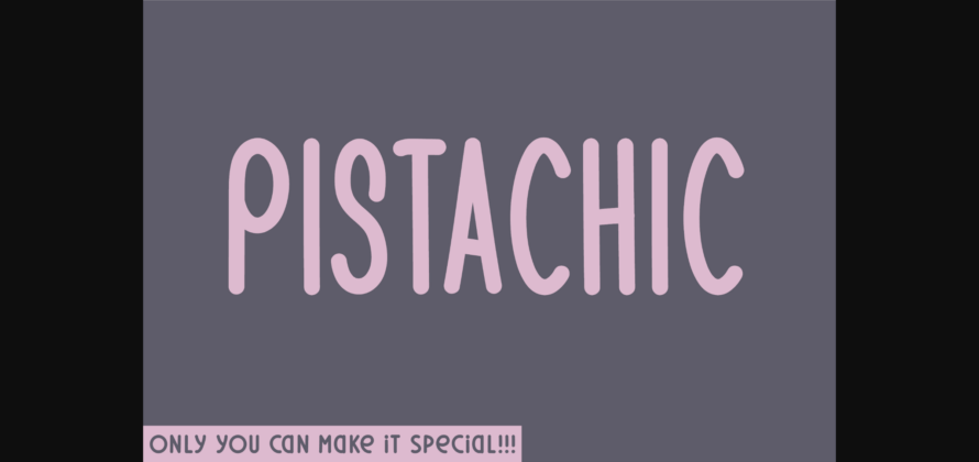 Pistachic Font Poster 3
