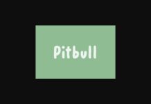 Pitbull Font Poster 1