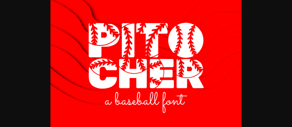Pitcher Font Poster 3