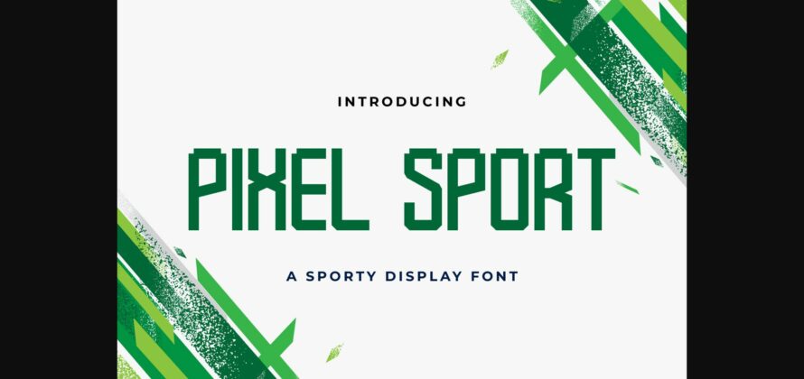 Pixel Sport Font Poster 3