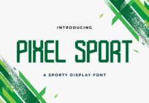 Pixel Sport Font Poster 1