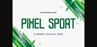 Pixel Sport Font Poster 1