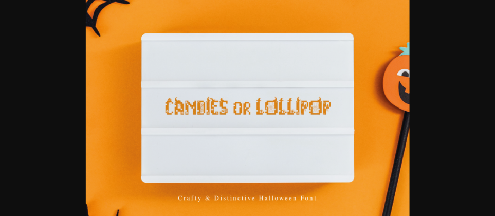 Pixelart Halloween Font Poster 11