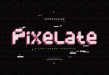 Pixelate Font Poster 1