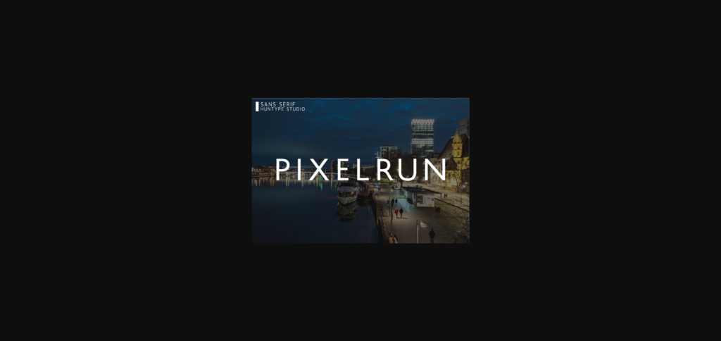 Pixelrun Font Poster 1