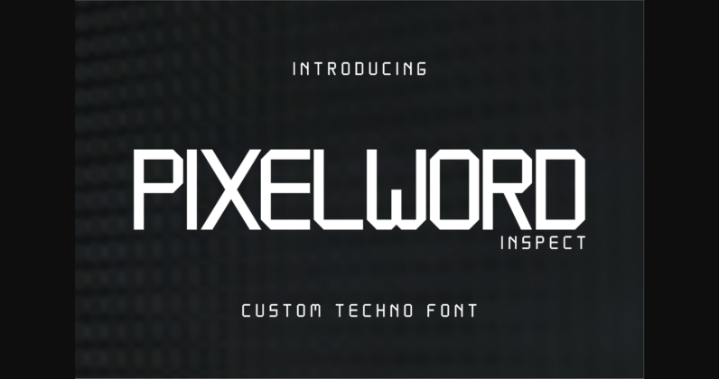 Pixelword Inspect Font Poster 3