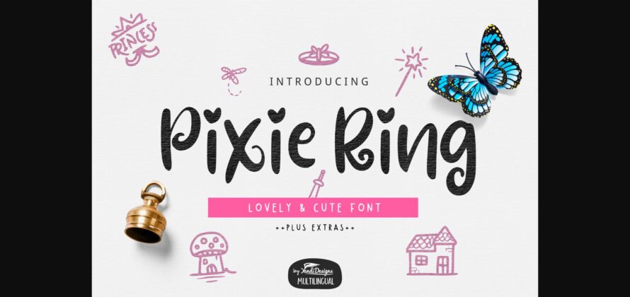 Pixie Ring Font Poster 3