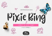 Pixie Ring Font Poster 1