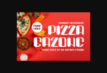 Pizza Gazone Font Poster 1