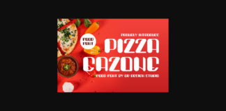 Pizza Gazone Font Poster 1