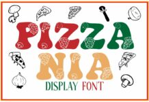 Pizzania Font Poster 1
