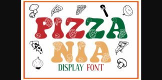 Pizzania Font Poster 1