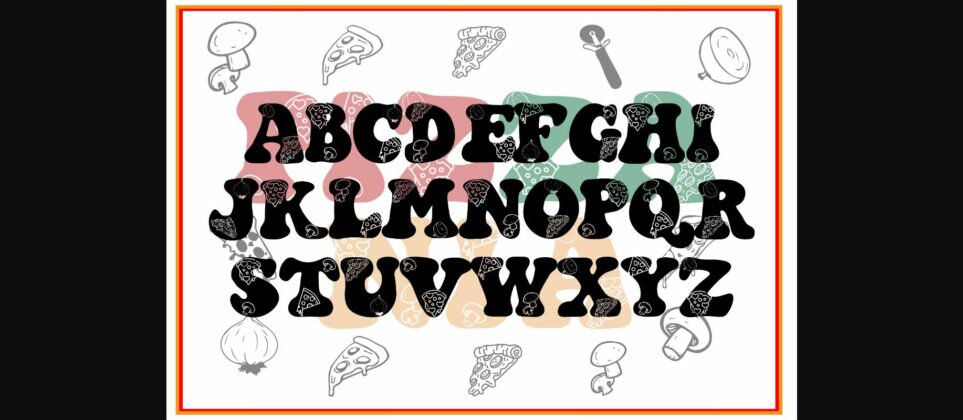 Pizzania Font Poster 4