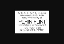 Plain Font Poster 1