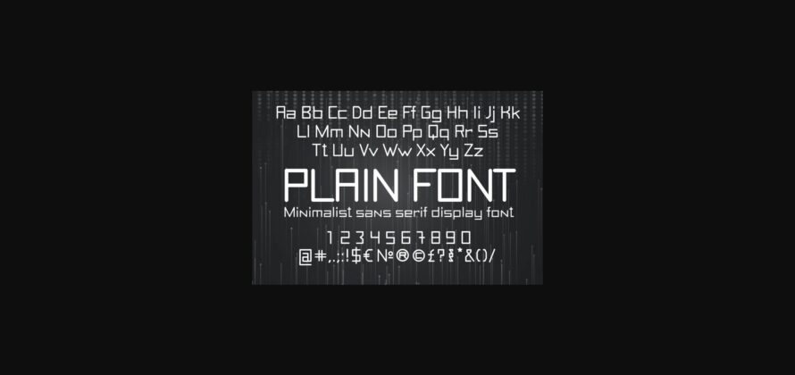 Plain Font Poster 4