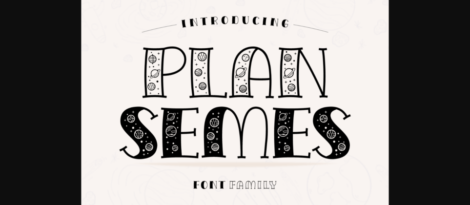 Plan Smes Font Poster 3