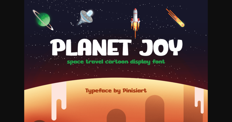 Planet Joy Font Poster 3