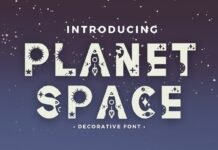 Planet Space Font Poster 1