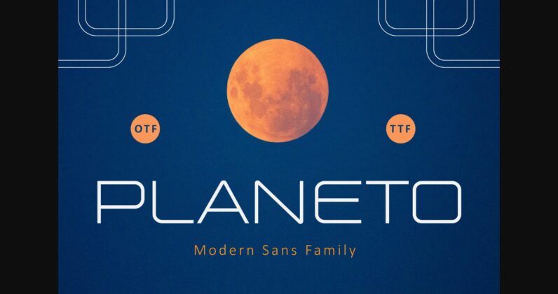 Planeto Font Poster 3