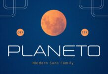 Planeto Font Poster 1