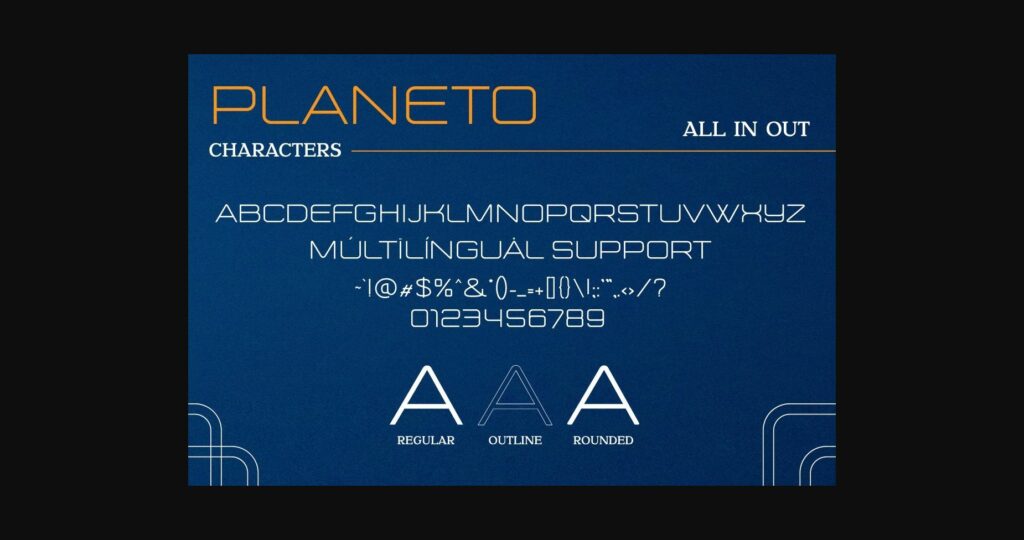 Planeto Font Poster 10