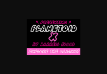 Planetoid X Font Poster 1