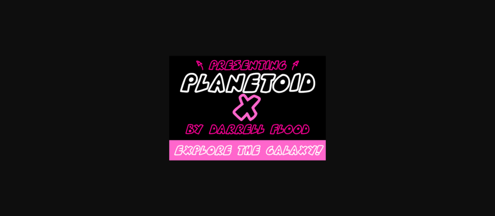 Planetoid X Font Poster 1