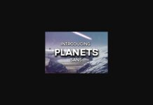 Planets Font Poster 1
