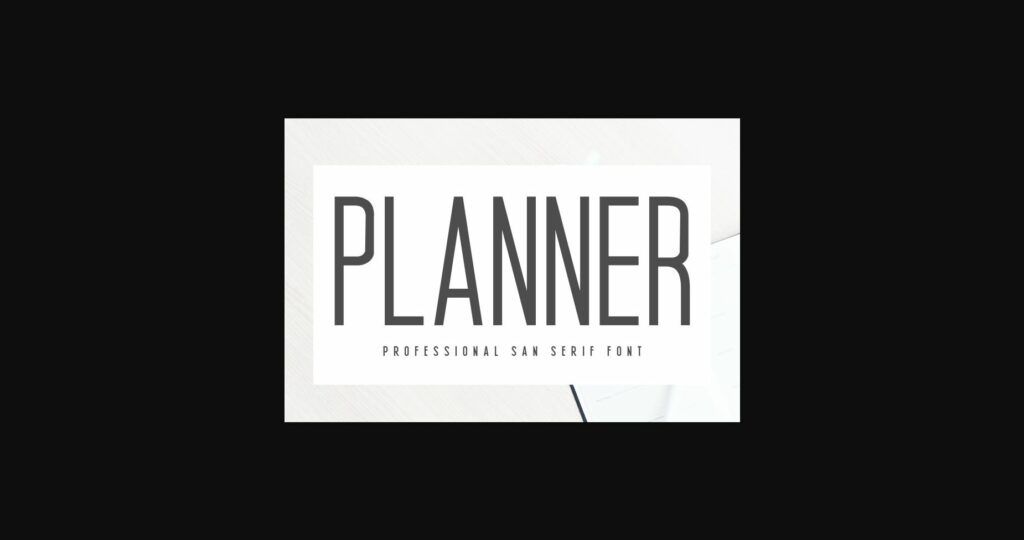 Planner Font Poster 3