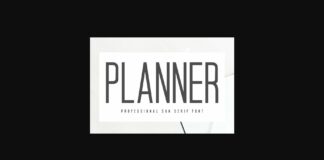 Planner Font Poster 1