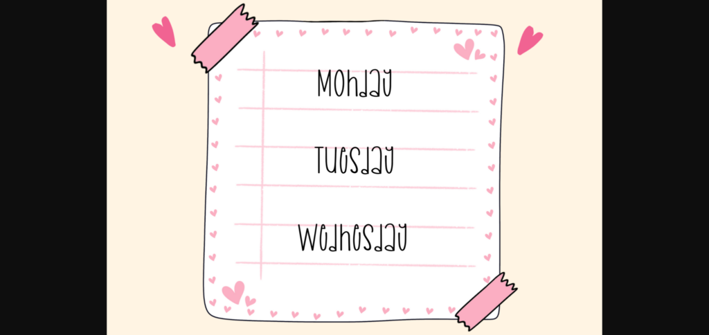 Planner Font Poster 7
