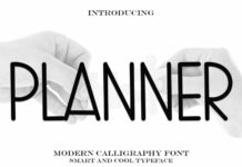 Planner Font Poster 1